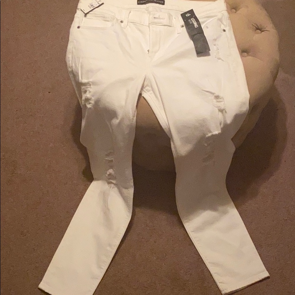 White mid rise legging!! NWT